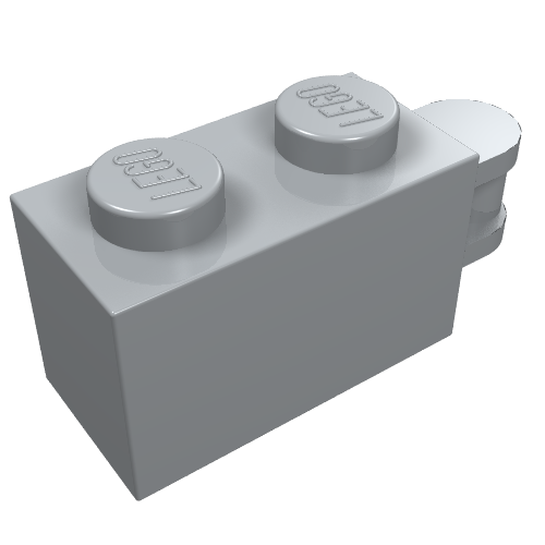 Brick Special 1 x 2 with Vertical Closed Handle on Edge (34816)