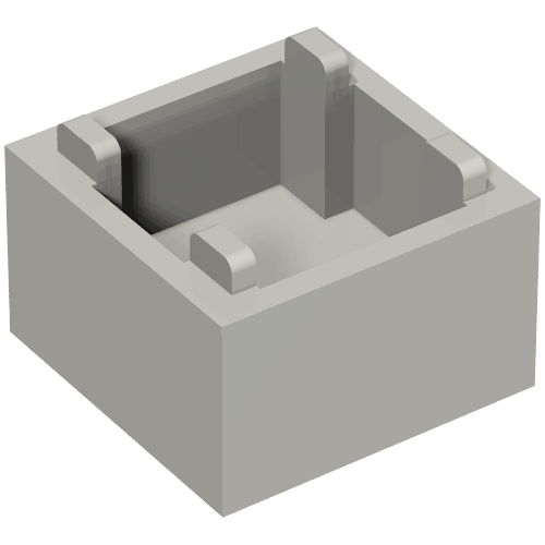 Container Box 2 x 2 x 1 [Plain]