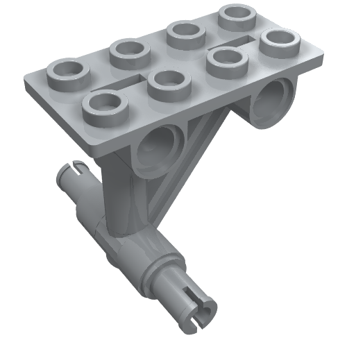 Plate Special 2 x 4 Thin 4 Holes, Struts and 2 Pins [Undercarriage] (42608)