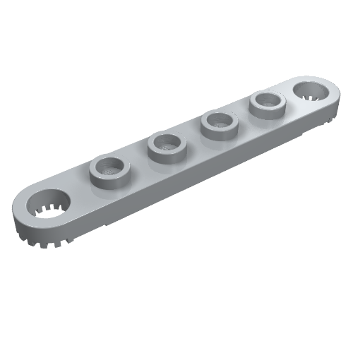 Technic Plate 1 x 6 with Toothed Ends