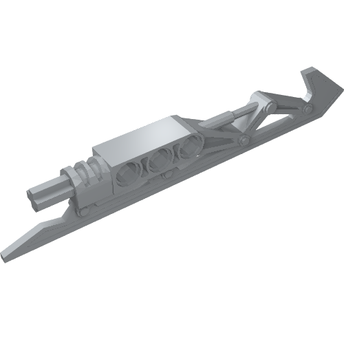 Large Figure Weapon Blade, Ice Skate / Ice Blade Half (44032)