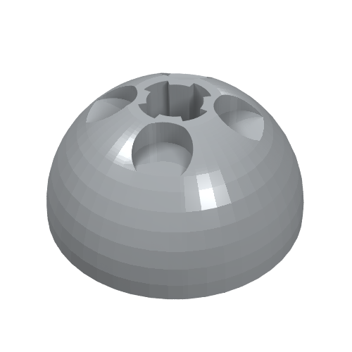 Dome Hemisphere 3 x 3 Ball Turret (44359)