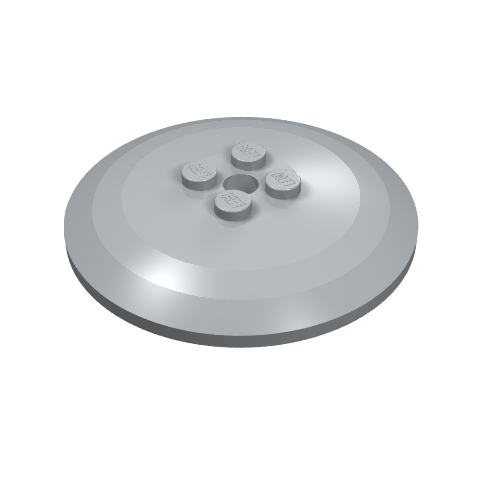 Dish 6 x 6 Inverted (Radar) with Solid Studs (44375b)