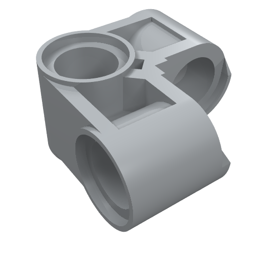 Technic Pin Connector Perpendicular 2 x 2 Bent (44809)