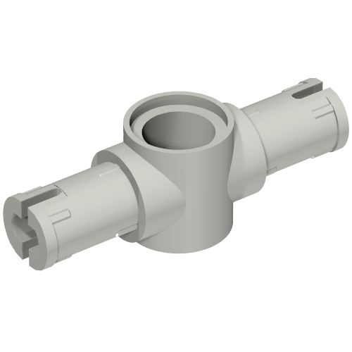 Technic Pin Connector Hub with 2 Pins with Friction Ridges Lengthwise [Small Squared Pin Holes] (44874)