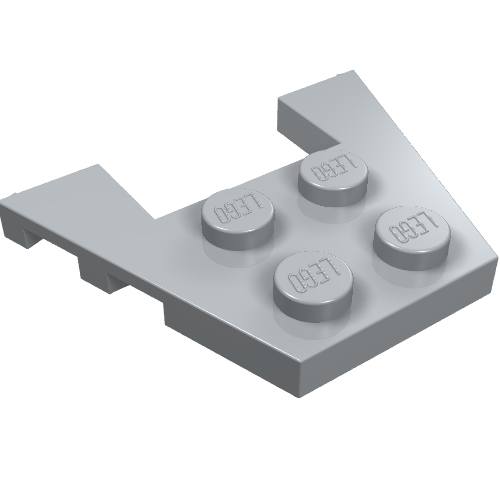 Image of part Wedge Plate 3 x 4 with Stud Notches