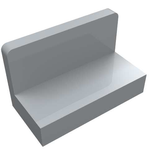 Panel 1 x 2 x 1 [Rounded Corners] (4865b)