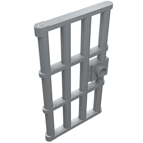 Door 1 x 4 x 6 Barred with Stud Handle (60621)