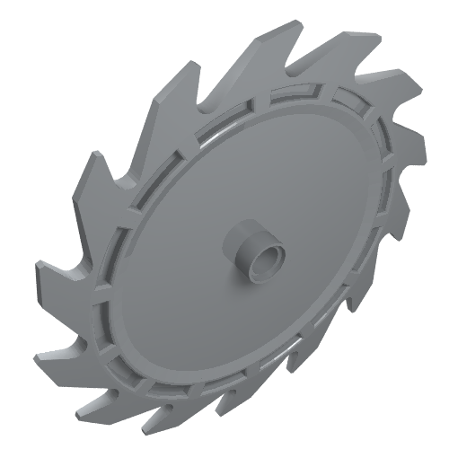 Technic Circular Saw Blade 9 x 9 with Pin Hole (61403)
