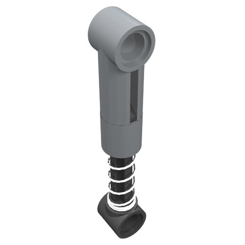 Technic Shock Absorber 6.5L with Soft Spring, Standard Coil [Complete Assembly] (76138)
