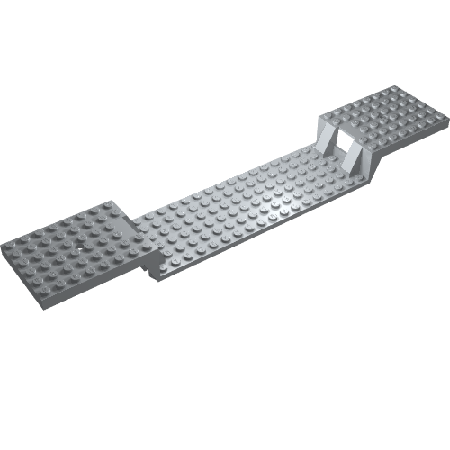Vehicle Base, Train 6 x 34 Split-Level without Bottom Tubes (87058)
