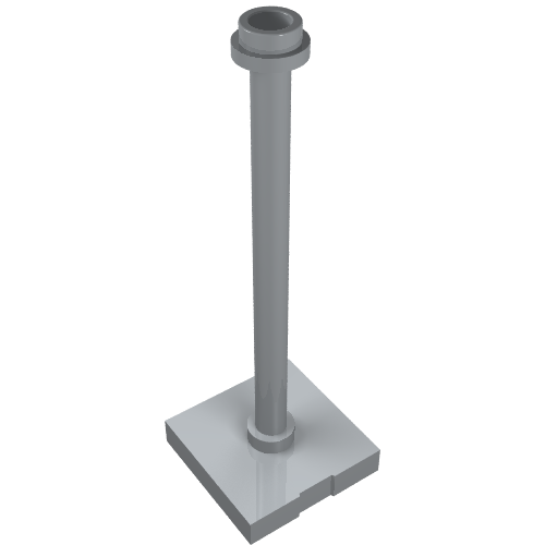 Tile Special 2 x 2 with Bar, Hollow Stud with Stop Ring (Flag Pole) (98549)