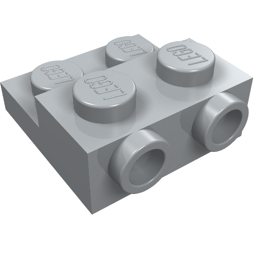 Plate Special 2 x 2 x 2/3 with Two Studs On Side and Two Raised [Solid Anti-stud] (99206)