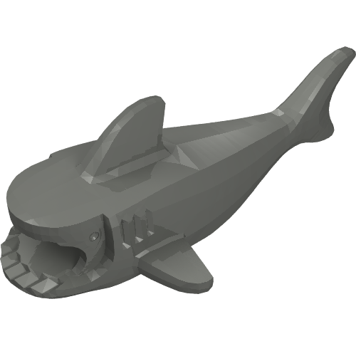 Animal Body Part, Shark Body with Three Gill Slits (14518)