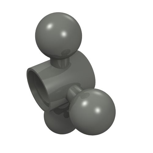 Technic Steering Gear with 3 Towball Joints, Compact (15460)