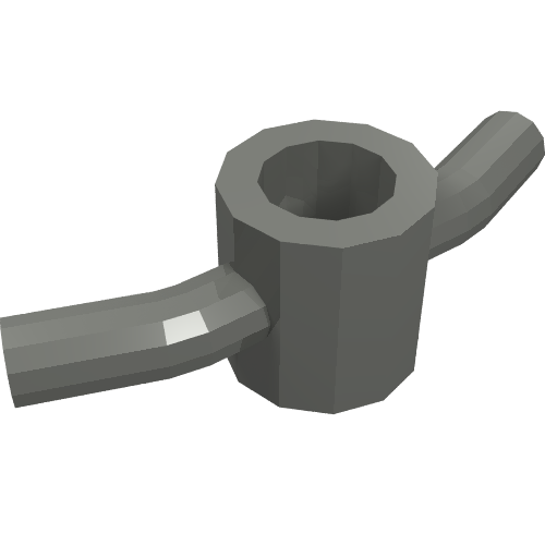 Equipment Spiral Pole Attachment - 2 Bent Handles and 3 Internal Splines (23422)