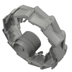 Wheel Hard Plastic Large (54mm D. x 30mm) (2515)