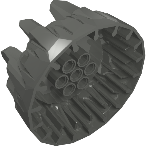 Wheel Hard Plastic with Large Cleats and Flanges (Rock Design) (27254)
