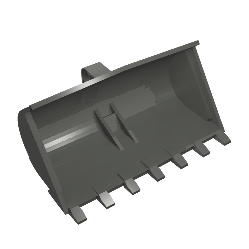 Technic Digger Bucket / Shovel 7 x 10 x 5 with 4.85 Hole (28216)
