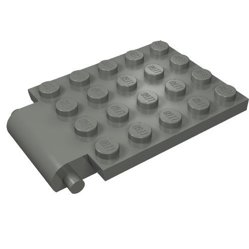 Plate Special 4 x 6 x 2/3 with Trap Door Hinge (30042)