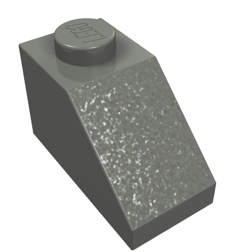 Brick Sloped 45° 2 x 1 with Bottom Pin (3040b)