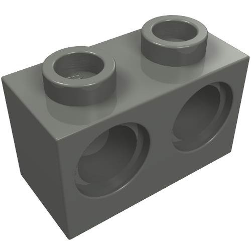 Technic Brick 1 x 2 [2 Pin Holes] (32000)