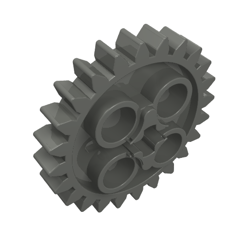 Technic Gear 24 Tooth [New Style with Single Axle Hole] (3648b)
