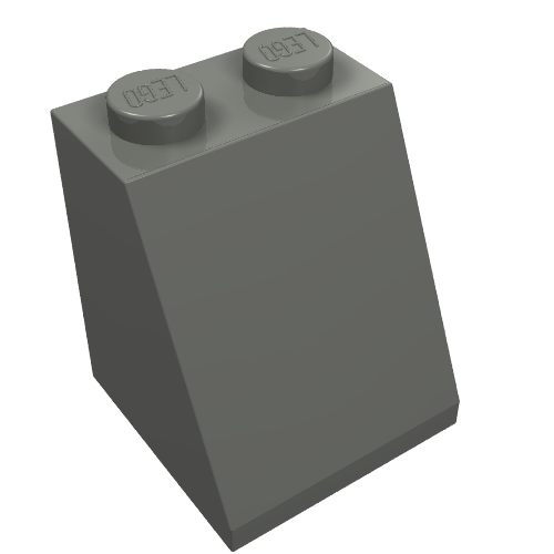 Brick Sloped 65° 2 x 2 x 2 with Bottom Tube (3678b)
