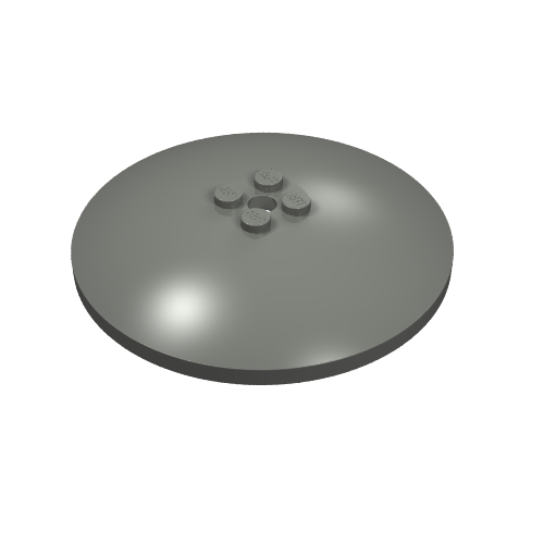 Dish 8 x 8 Inverted [Radar], Solid Studs, Rounded Anti-stud Underside (3961)