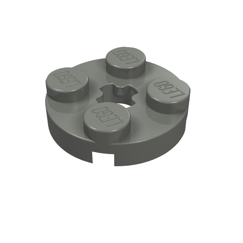 PLATE 2X2 ROUND