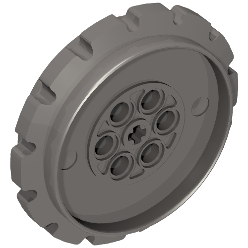 Technic Tread Sprocket Wheel Large Diameter 7 Holes, 14 Tooth (42529)