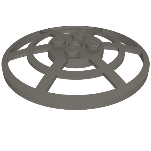 Dish 6 x 6 Inverted, Radar / Webbed [Anti-studs at 90°] (4285b)