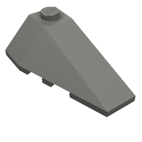 Brick Wedged, Sloped 4 x 2 Triple Right (43711)