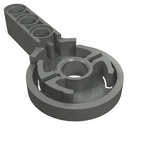 Technic Rotation Joint Disk with Pin Hole and 3L Beam Thick (44224)