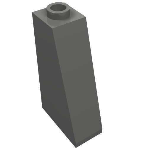 Brick Sloped 75° 2 x 1 x 3 with Hollow Stud (4460b)