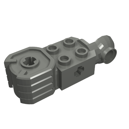 Technic Brick Special 2 x 2 with Axle Hole, Rotation Joint Ball Half [Vertical Side], Vertical Axle Hole End
