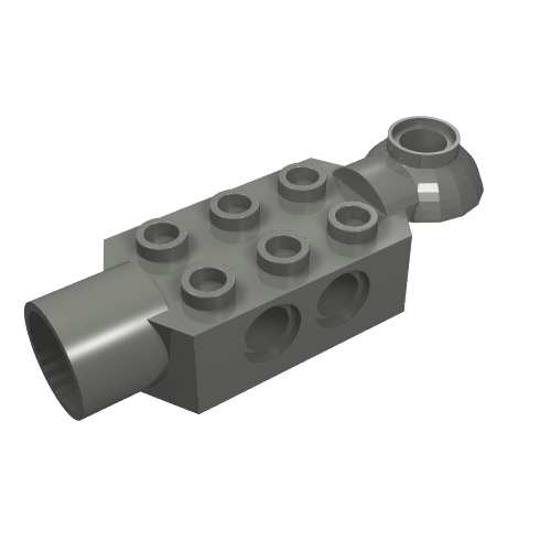 Technic Brick Special 2 x 3 with Pin Holes, Rotation Joint Ball Half [Horizontal Top], Rotation Joint Socket (47454)