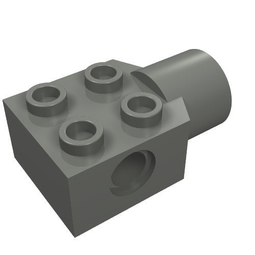 Technic Brick Special 2 x 2 with Pin Hole, Rotation Joint Socket (48169)