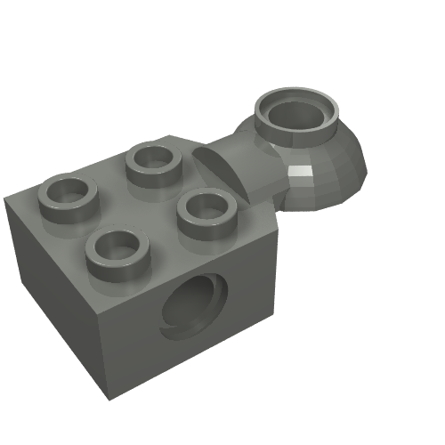 Technic Brick Special 2 x 2 with Pin Hole, Rotation Joint Ball Half [Horizontal Top] (48170)