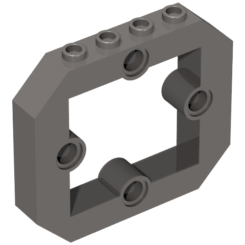 Brick Special 1 x 6 x 4 with 4 Pin Holes and Opening (49699)