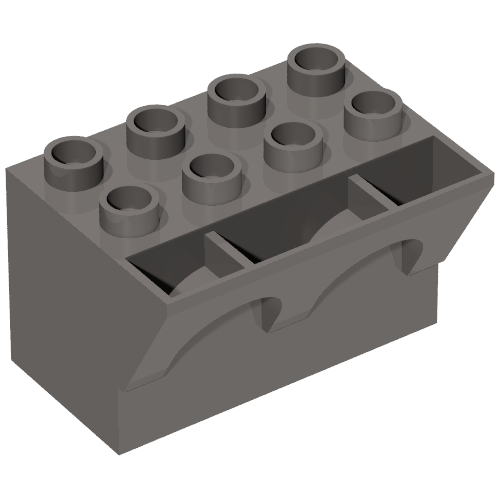 Duplo Brick 4 x 3 x 3 Wry Inverted (51732)