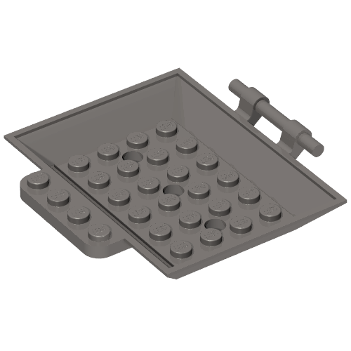 Plate Special 6 x 8 x 1 with Bar, Holes, Door (65068)