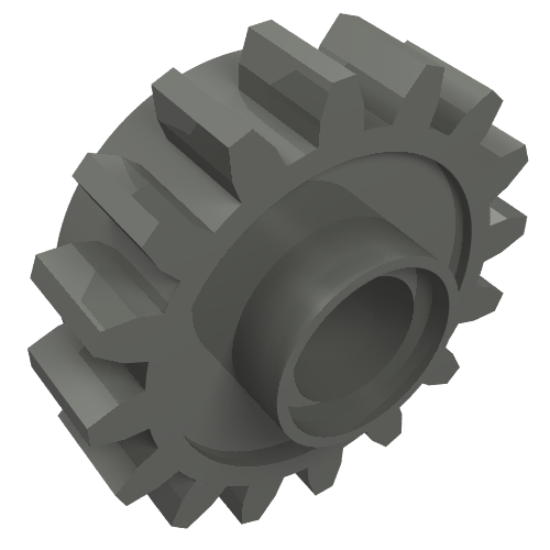 Technic Gear 16 Tooth with Clutch [Smooth]