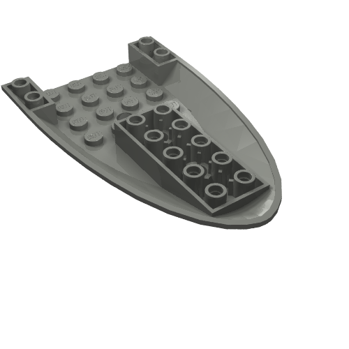 Aircraft Fuselage Curved Forward 6 x 10 Bottom (87611)