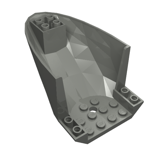 Aircraft Fuselage Curved Aft Section 6 x 10 Bottom (87616)