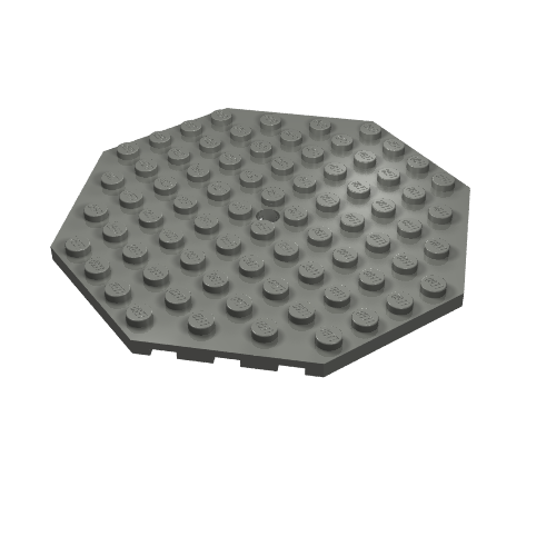 Plate Special 10 x 10 Octagonal with Hole (89523)