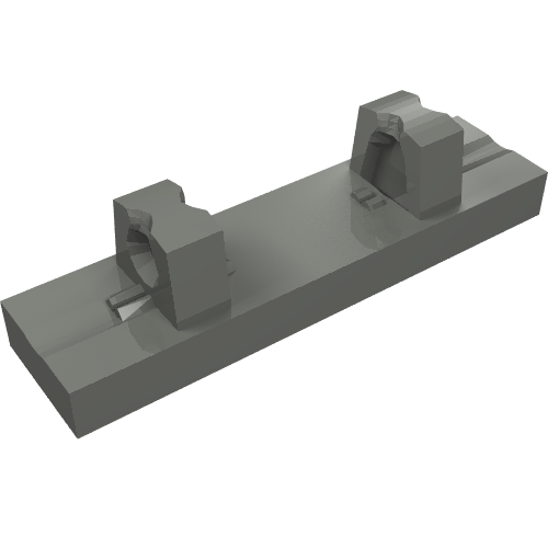 Hinge Tile 1 x 4 Locking Dual 1 Fingers on Top [8 Locking Ridges] (95120)