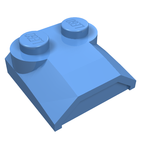 Brick Curved 2 x 2 x 2/3 Two Studs and Lip End