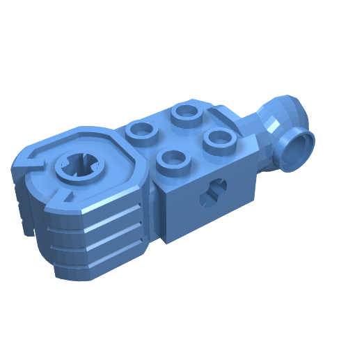 Technic Brick Special 2 x 2 with Axle Hole, Rotation Joint Ball Half [Vertical Side], Vertical Axle Hole End