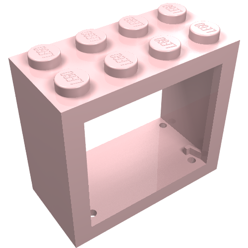 Window 2 x 4 x 3 Frame with Solid Studs
